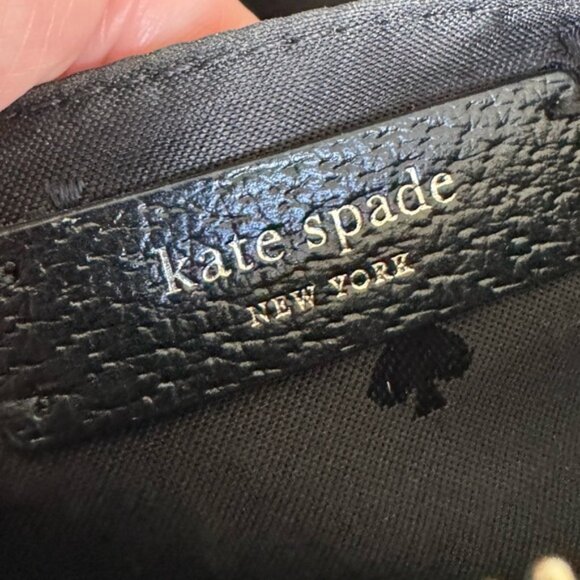 Kate Spade New York Jeanne Black Leather CrOne Sizesbody Bag. 9.5 by 6 by 3 - Picture 10 of 14